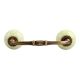 Pistachio Green Cackle Ceramic Bridge Handle